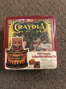 Crayola Collectible Holiday Tin SEALED - 1992 - Picture 1 of 4