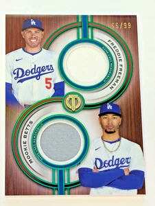 Freeman/Betts - 2025 Topps Tribute Green Dual Relic /99 - Los Angeles Dodgers - Picture 1 of 4