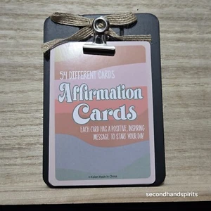 Paquete de 10 tarjetas de afirmación para refrigerador, taquillas, cubículos con soporte magnético - Imagen 1 de 2