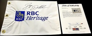 BRYSON DECHAMBEAU SIGNED 2016 RBC HERITAGE FLAG PSA/DNA IN THE PRESENCE LOA - Picture 1 of 3