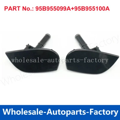2PCS Headlight Washer Spray Nozzle Cover Cap Fit For Porsche Macan 2015-2018 - Imagem 1 de 4