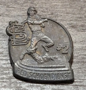 St. Louis Cardinals MLB Red Schoendienst #2 Statue Replica Pewter Lapel Pin 1999 - Bild 1 von 4