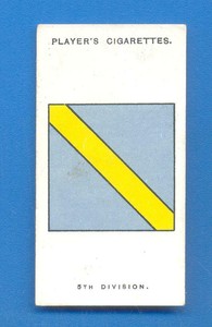 ARMY CORPS & DIVISIONAL SIGNS 1914-1918.No.21.PLAYERS CIGARETTE CARD ISSUED 1924