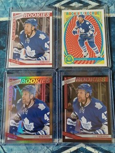 2013-14 Leo Komarov OPC RC Lot Incl Retro + Black Rainbow (8/100) + Rainbow