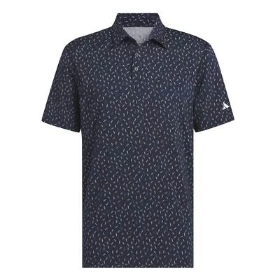 Adidas Golf Ultimate365 Allover Print Shirt - Collegiate Navy