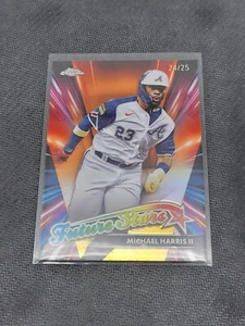 Actualización cromada Topps 2024 Michael Harris Future Stars naranja/25 Atlanta Braves - Imagen 1 de 3