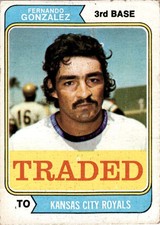 1974 Topps Traded 649T Fernando Gonzalez Kansas City Royals