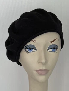NWT Parkhurst Cotton Knit 10.5” Beret Hat • BLACK • Style 30016 SUNGUARD - Picture 1 of 4