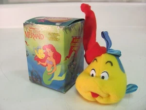 Vintage McDonalds Happy Meal Plush Little Mermaid Ornaments Flounder NIB 1989 - Picture 1 of 10