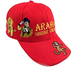 Arabia Shrine Circus 2014 EMBRIODERED Adjustable Shaped Bill Baseball Hat Cap - Picture 1 of 9