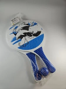 ⭐️⭐️Paddle Ball Set Beach Toys - 2 Paddles One Ball - Lake, Camping Fun For All - Picture 1 of 4