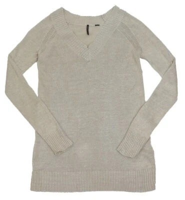 Isda Co 100% Linen Tunic Sweater Women S Slim Lightweight Beach Travel Neutral - Image 1 of 4