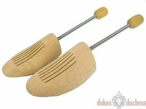 Hochwertige echt Lotusholz Naturholz Schuhspanner mit Spiralfeder Gr.: 46/48 NEU - Picture 1 of 2