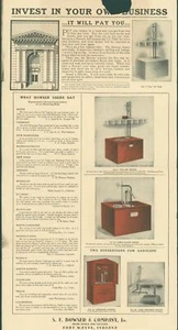c1905 Bower Oil Tank Pump Works Color Dealer Advertising Fort Wayne IN Circular - Picture 1 of 7