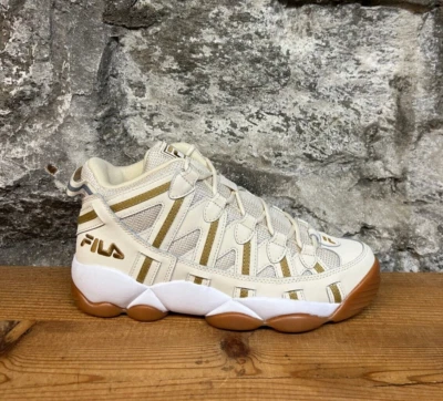 FILA STACKHOUSE SPAGHETTI 1BM02444-066 BEIGE/GUM SOLE Basketball Sz 11.5 New/Box - Image 1 of 4
