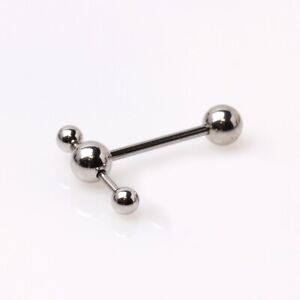 316L Surgical Steel Tongue Teaser Double Barbell 1.6mm x 16mm