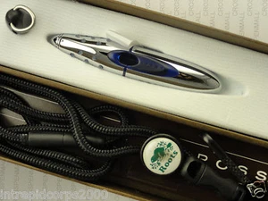 CROSS Made in the EE. UU. Raro Gel Pen * AZUL METAL * - Ya no se fabrica - NUEVO - Imagen 1 de 9
