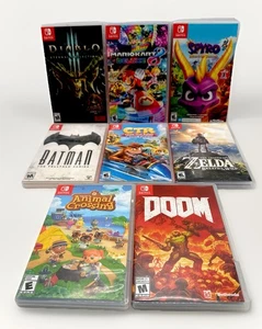 Konvolut 8 Switch Spiele, NUR OHNE PATRONEN, Hüllen und Coverart! - Bild 1 von 13