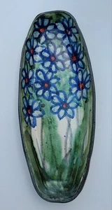 Vintage Gurteenakilla West Cork Ireland John Verling Pottery HP Bowl Flowers - Picture 1 of 13