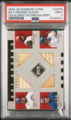 2002 Upper Deck Diamond Connection Sosa/Griffey/Palmeiro/McGriff PSA 9 - Image 1 of 2