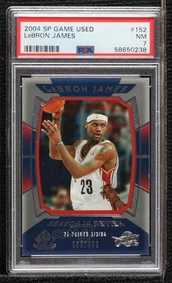 2004-05 SP Game Used Season in Review /999 LeBron James #152 PSA 7 - Image 1 of 2