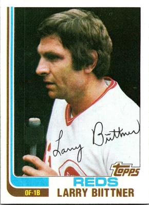 Larry Biittner #159 1982 Topps Cincinnati Reds - Image 1 of 2
