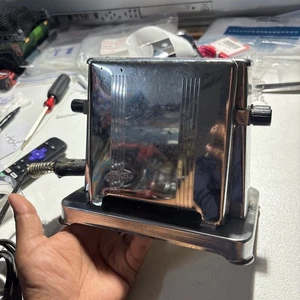 VINTAGE 2 SIDED CHROME ELECTRIC TOASTER,works - Picture 1 of 8