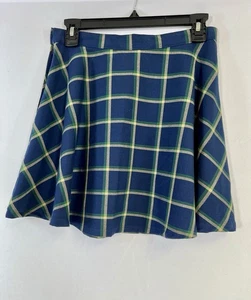 American Apparel karierter Minirock Academia Punk Y2K Tennis Goth grün blau Gr. M - Bild 1 von 9
