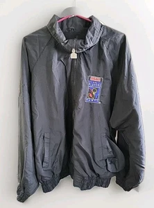 Vintage Sega Sports Jacket NFL Player's Party Blk Nylon 1998 LG. Logo Athletics - Picture 1 of 9