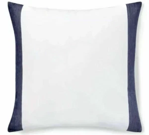 Ralph Lauren Nora Euro Almohada Sham - 26" x 26" - Azul Marino/Blanco - Imagen 1 de 5