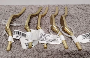 5 NEUE Hillman Seil Klampe 4-3/8" massives Messing Nr. 10 Schraubengröße. Modell: 322304. - Bild 1 von 7