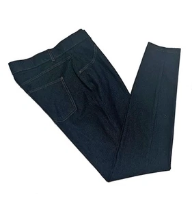 Hue, Dark Wash Pull On Stretch Knit Dark Wash Skinny Jeans, Gr. L - Bild 1 von 5