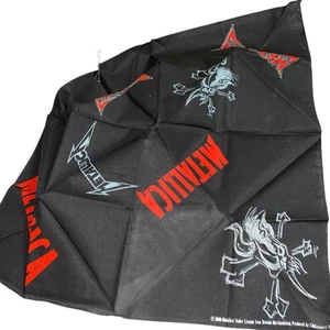RARE Metallica 2006 Tour Collection Scary Guy Bandana Black 20”x20” NOS - Bild 1 von 5