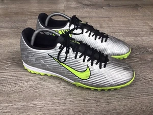 Nike Mens Mercurial Vapor 15 Academy XXV TF 10.5 Silver Turf Soccer FB8396-060 - Picture 1 of 12