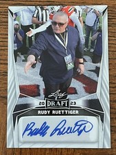 2023 Leaf Draft Rudy Ruettiger Auto White #BA-RR2 Notre Dame Fighting Irish