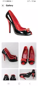 Pleaser Corset Toe Patent Heels US10 AU8.5 Fetish Goth Shoes - Picture 1 of 1