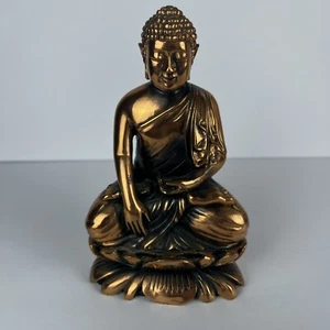 7 Zoll alte tibetische Messing Buddhismus Bodhisattva Sakyamuni Buddha Statue - Bild 1 von 7
