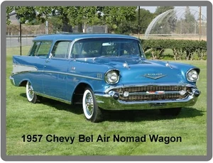 1957 Chevrolet Nomad Auto Refrigerator / Tool Box Magnet - Picture 1 of 1