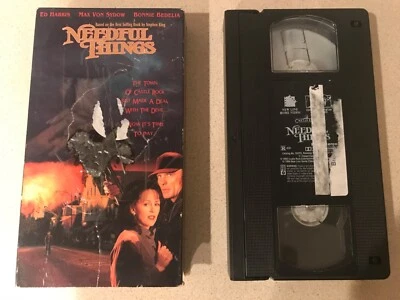Needful Things (VHS, 1993) Max Von Sydow, Ed Harris, Bonnie Bedelia  - Image 1 of 3