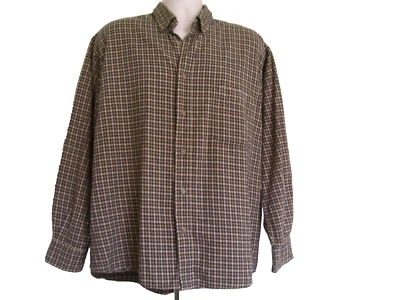 Camisa de franela de algodón Shaver Lake para hombre 2XL a cuadros tostados Foto 1 de 3