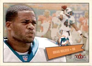 2001 Fleer Tradition Brian Walker Football Cards #272