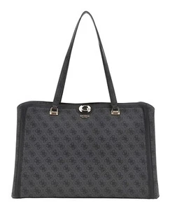 GUESS Orlina Travel Tote Shopper Reisetasche Tasche Coal Logo anthrazit schwarz - Bild 1 von 3