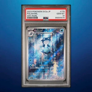 2023 Pokemon Japanese SV2a-Pokemon 151 176 Poliwhirl/ Quaputzi Art Rare - PSA 10 - Bild 1 von 4