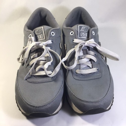 New Balance. Scarpe da corsa sneakers stringate 501 core in pelle grigia. up taglia 95