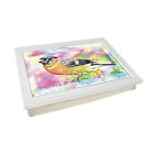 New Luxury Home Premium Framed Laptray  - Animals - Watercolour Bullfinch