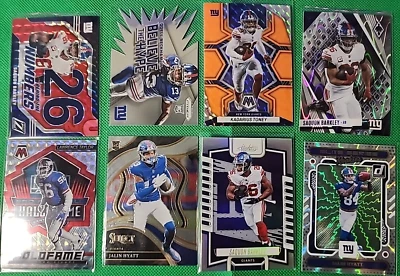 Lote New York Giants Panini Prizm Mosaico Barkley Lawrence Toney Hyatt Novato RC Foto 1 de 4