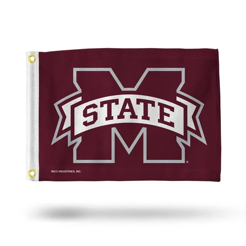 Mississippi State Bulldogs 12" x 18" Boat Flag Golf Cart Flag Cover