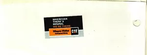 NICE WAYNE-WALKER CAT UNDERGROUND MINING EQUIPMENT COAL MINING STICKER # 29 - Picture 1 of 1