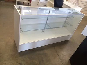 White 1800mm glass display retail shop counter !!!BRAND NEW!!! shop fittings - Picture 1 of 8