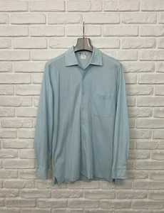 Camisa De Colección Para Hombre Loro Piana Algodón A Cuadros Manga Larga Botón Delantero Talla L-XL - Imagen 1 de 11